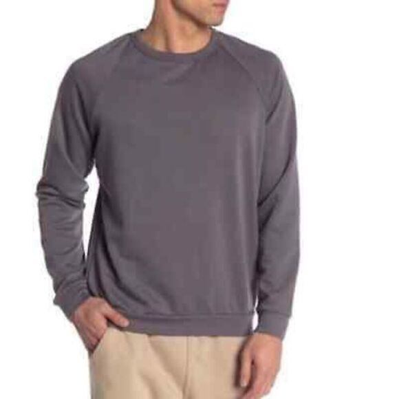 Onia Tri-Blend Ragland Fleece Sweatshirt size M in Gray - Picture 1 of 6